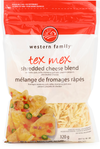 Western Family Tex Mex Shredded Cheese Blend, 320 g