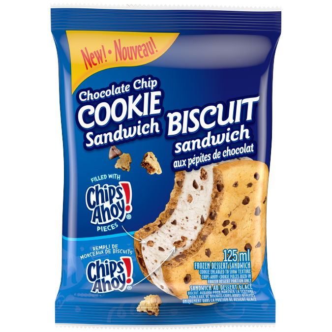 CHIPS AHOY! Chocolate Chip Cookie Sandwich, 125ml