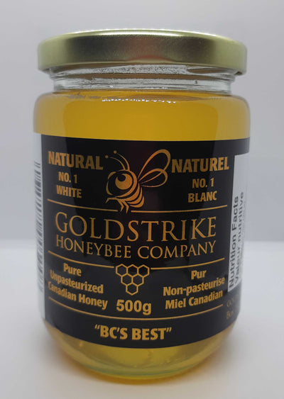 Goldstrike Honeybee Company Pure Unpasteruized Canadian Honey, 500 g