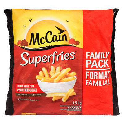 MCCAIN Straight Cut Superfries with Sea Salt 1.5kg
