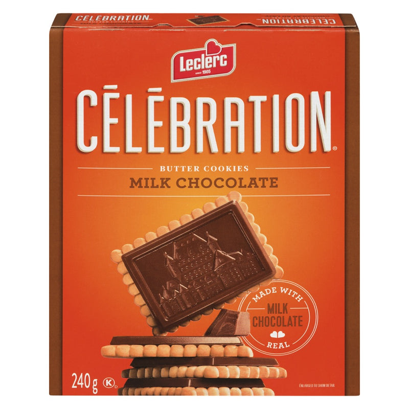 LECLERC Milk Chocolate Butter Cookies 240g