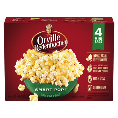 Orville Redenbacher's Smart Pop Microwave Popcorn, 31 g, 4 ct