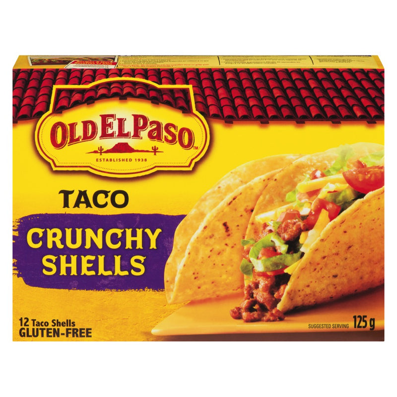 OLD EL PASO 12 Crunchy Taco Shells 125g