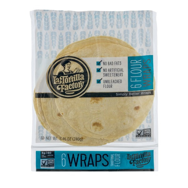 LA TORTILLA FACTORY Flour Wraps 240g