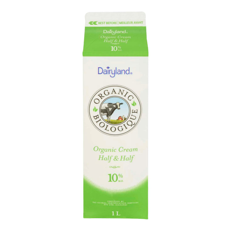 Dairyland Organic Cream Half & Half, 1 l