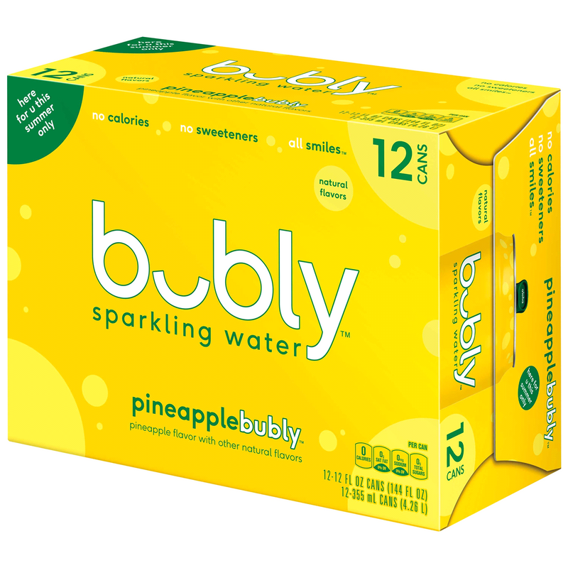 BUBLY Sparkling Pineapple 12 pack
