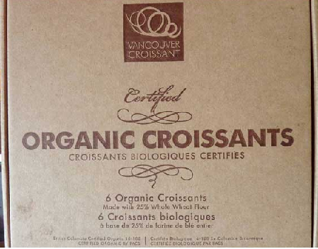 VANCOUVER CROISSANTS Organic Wholewheat