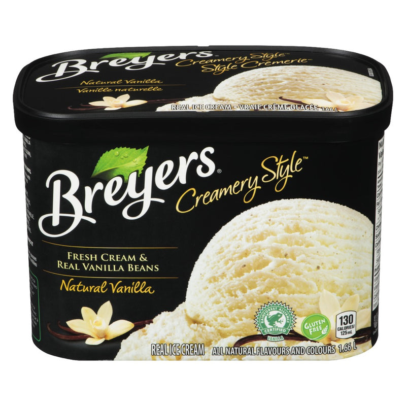 BREYERS Creamery Style Natural Vanilla 1.66L