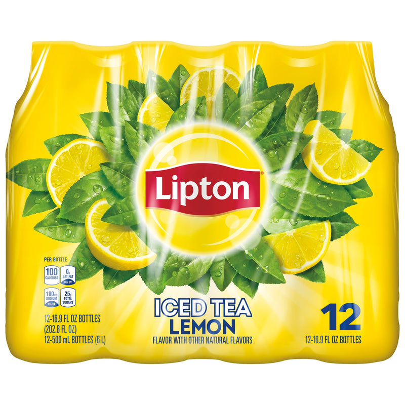 LIPTON Iced Tea Lemon Bottles, 12x500 mL