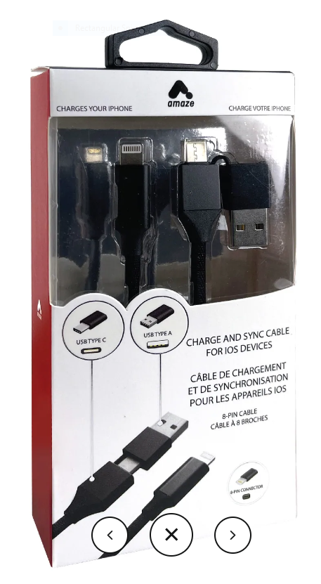 Amaze Charge And Sync Cable For IOS Devices, 1 ct