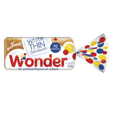 WONDER WHITE Thin Sandwich Bread 570g
