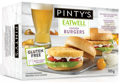 Pintys Eatwell Chicken Burgers, 765 g