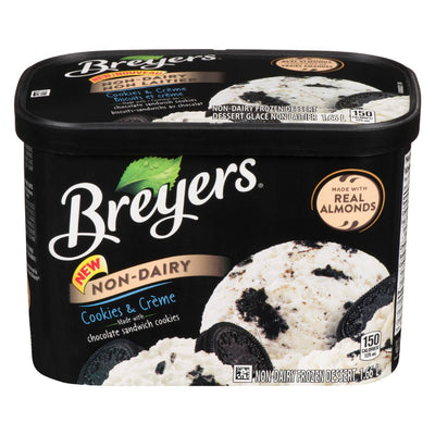 BREYERS Non-Dairy Cookies & Cream Ice Cream 1.66L