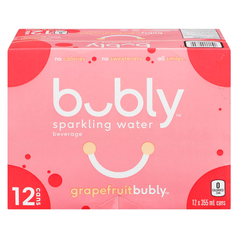 BUBLY Grapefruit Bubly Sparkling Water 355ml 12 Pack