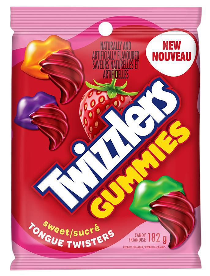 Twizzlers Tongue Twisters Gummies, 182 g