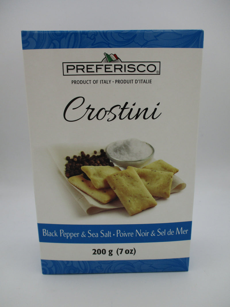 Preferisco Crostini Black Pepper & Sea Salt, 200 g