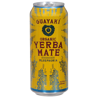 Guayaki Organic Brand Yerba Mate Bluephoria Drink, 458 mL