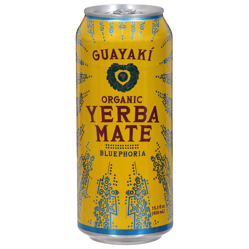 Guayaki Organic Brand Yerba Mate Bluephoria Drink, 458 mL