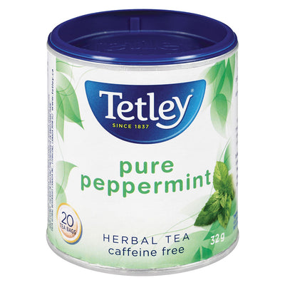 TETLEY Pure Peppermint Herbal Tea Caffeine Free 32g 20's