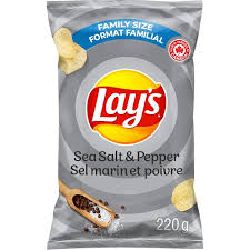 LAYS SEA SAL & PEPPER 220 g