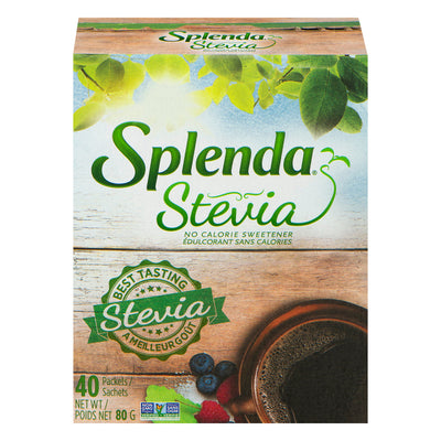Splenda No Calorie Stevia Sweetener, 40 packets