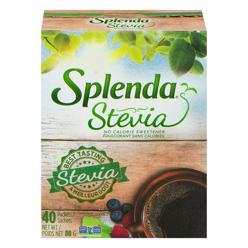 Splenda No Calorie Stevia Sweetener, 40 packets