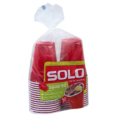 SOLO Squared Plastic Cups 510g 30 Pack