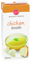 Western Family Chicken Broth, 946 mL
