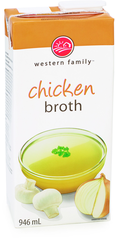 Western Family Chicken Broth, 946 mL