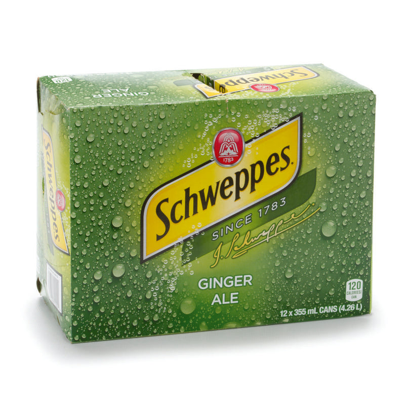 SCHWEPPES Ginger Ale 355ml 12 Pack