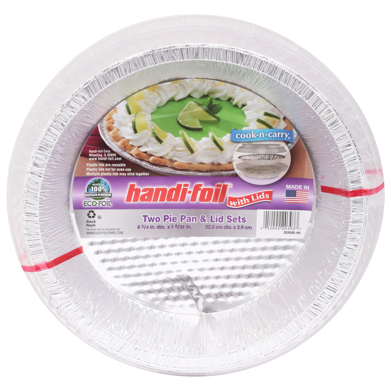 Handi Foil Eco-Foil Pie Pans & Lids, 2 ct