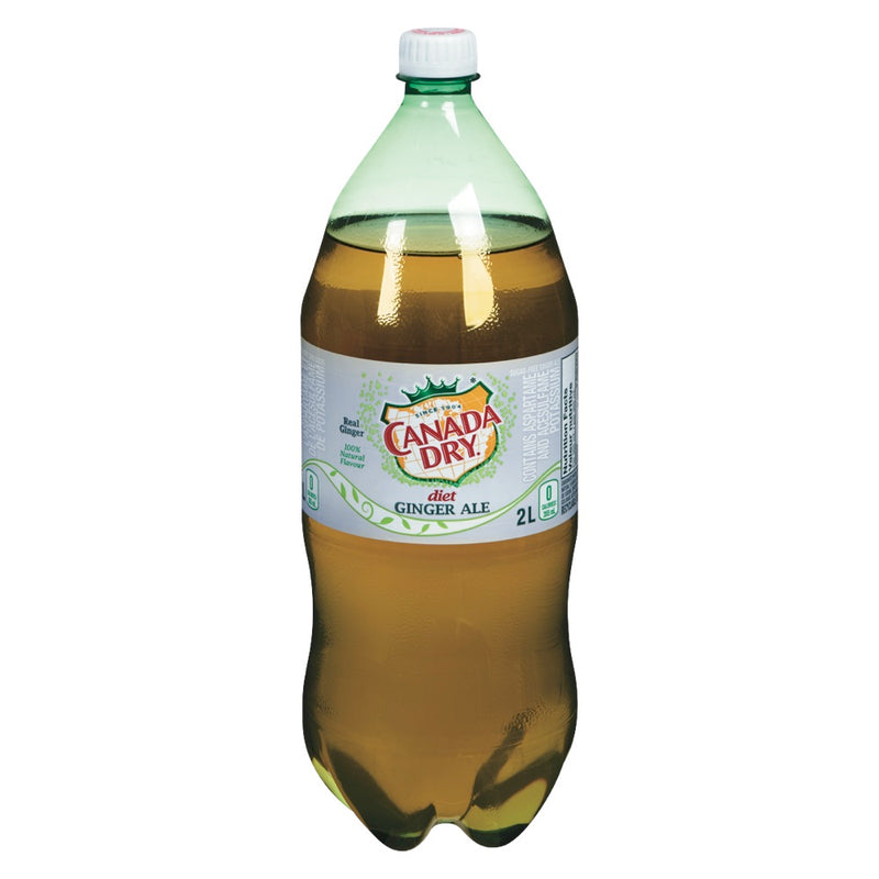 CANADA DRY Diet Ginger Ale Soda 2L