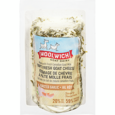 CHEVRAI Roasted Garlic Soft Unripened Goat Cheese 113g