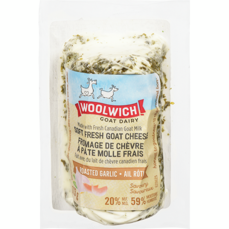 CHEVRAI Roasted Garlic Soft Unripened Goat Cheese 113g