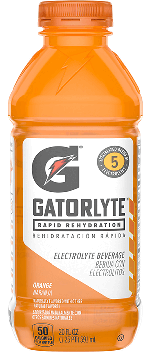 Gatorlyte Orange Electrolyte Beverage, 591 mL