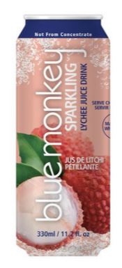 BLUE MONKEY SPARKLING LYCHEE 330 ml