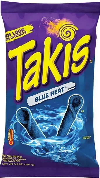 Takis Hot Chili Pepper Blue Heat Tortilla Chips, 99 oz