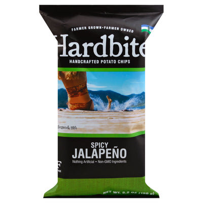 HARDBITE Jalapeño Flavoured Kettle Cooked Potato Chips 150g