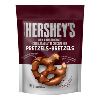 HERSHEY'S Milk & Dark Choc Pretzels 170g