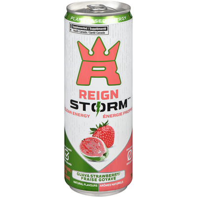 REIGN STORM STRAW/GUAVA 355 ml