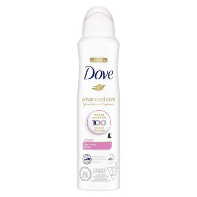 Dove Clear Finish Antiperspirant, 107 g