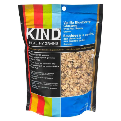 KIND Vanilla Blueberry Clusters with Flax Seeds Granola 312g