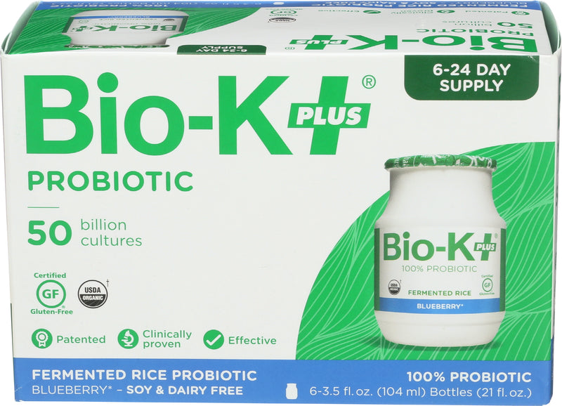 Bio-K Plus Fermented Rice Blueberry Probiotic, 104 mL, 6 ct