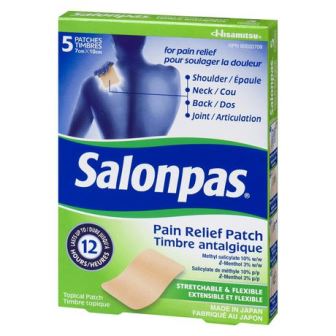 SALONPAS 12hr Pain Relief Pad 5's