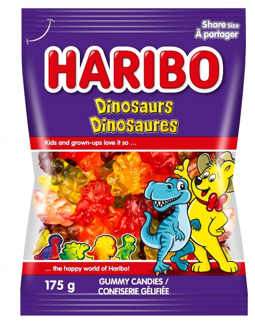 Haribo Dinosaurs Gummy Candies, 175 g