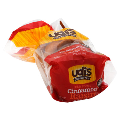 UDI'S Gluten Free Soft & Chewy Cinnamon Raisin Bagels 397g