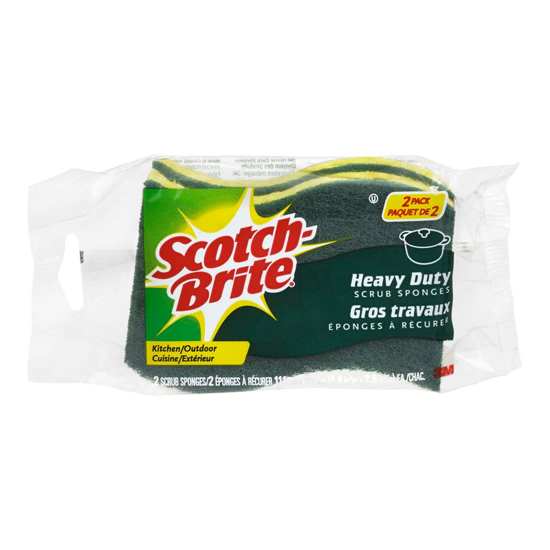 SCOTCH BRITE Heavy Duty Scrub Sponges 2 Pack