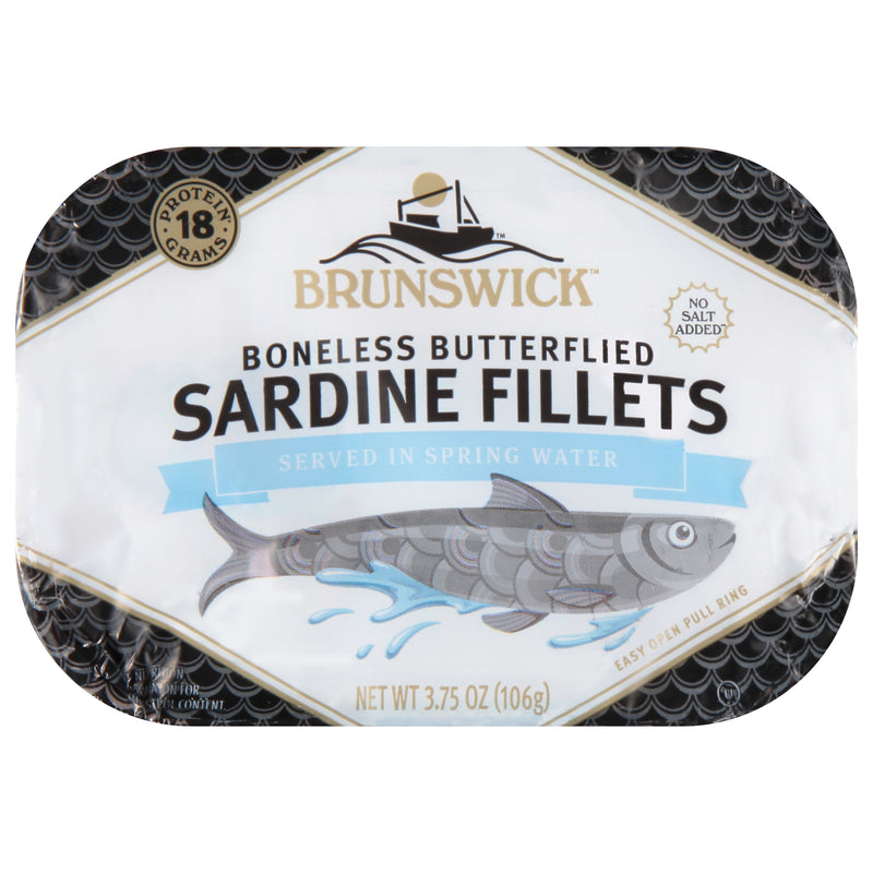 BRUNSWICK Gourmet Style Sardine Fillets in Spring Water 106g