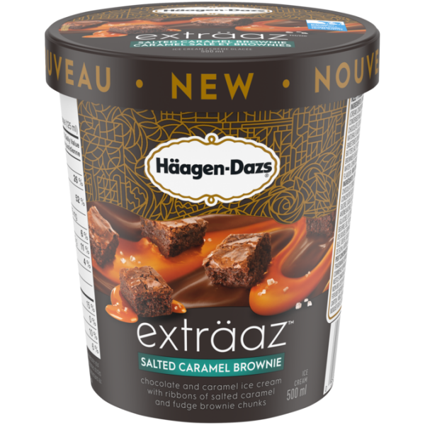 Haagen-Dazs Salted Caramel Brownie Ice Cream, 500 mL