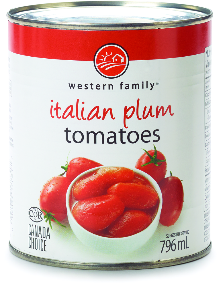 Western Family Italian Plum Tomatoes, 796 mL